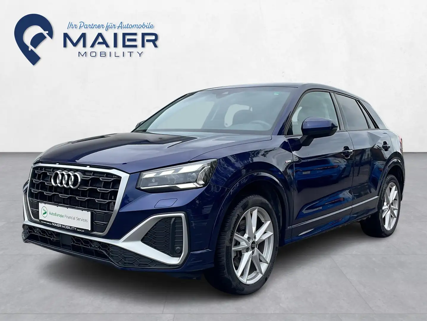 Audi Q2 35 TDI S line-Matrix-LED-Virtual-ACC-DAB Blau - 1