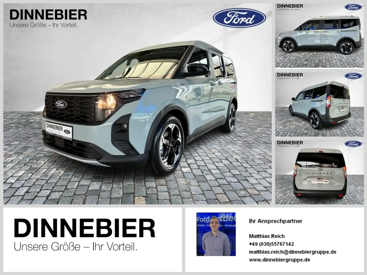 Ford Tourneo Courier ACTIVE Navi+Kamera+Winterpaket Gris - 1