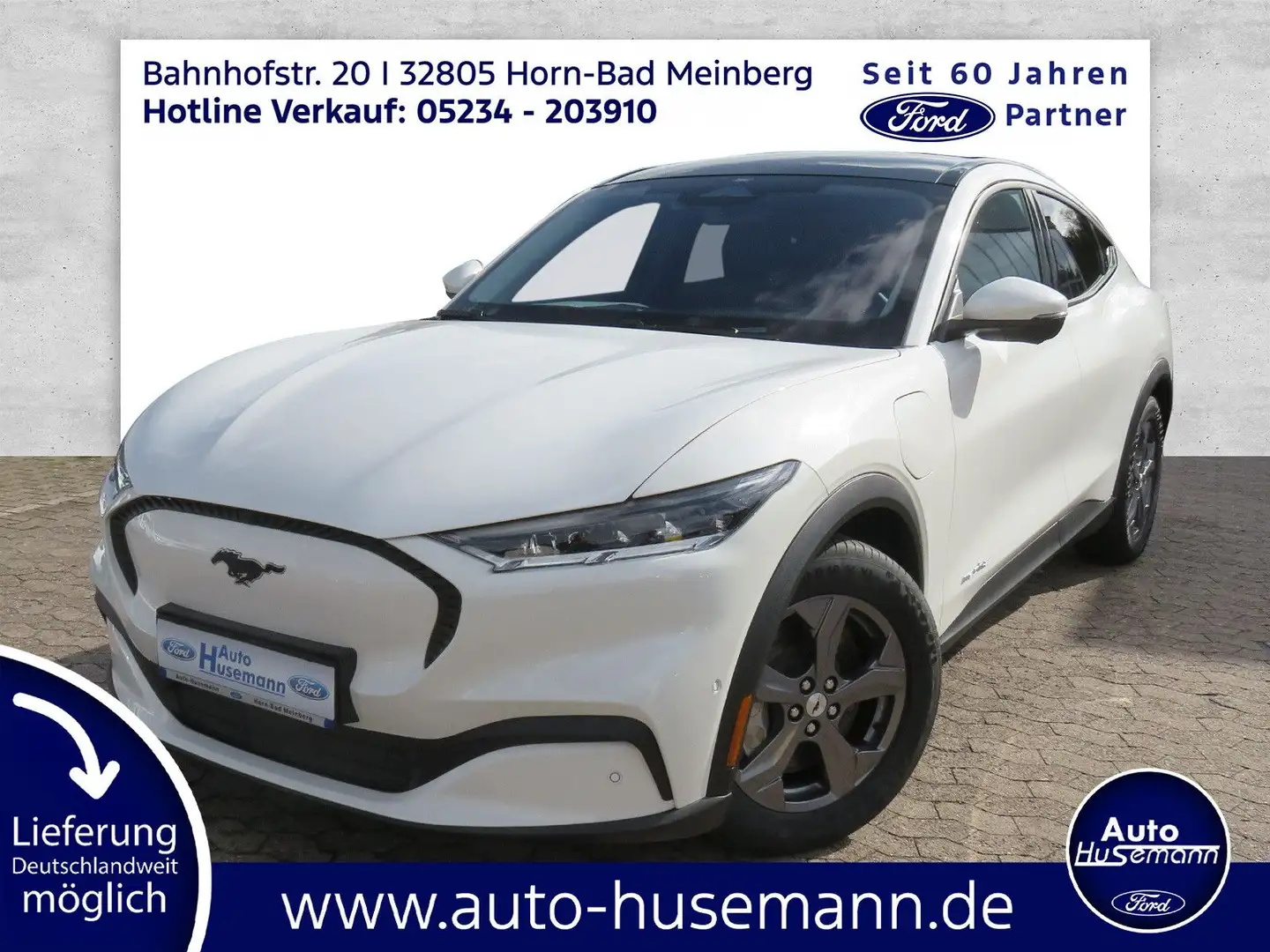 Ford Mustang Mach-E Basis Blanc - 1
