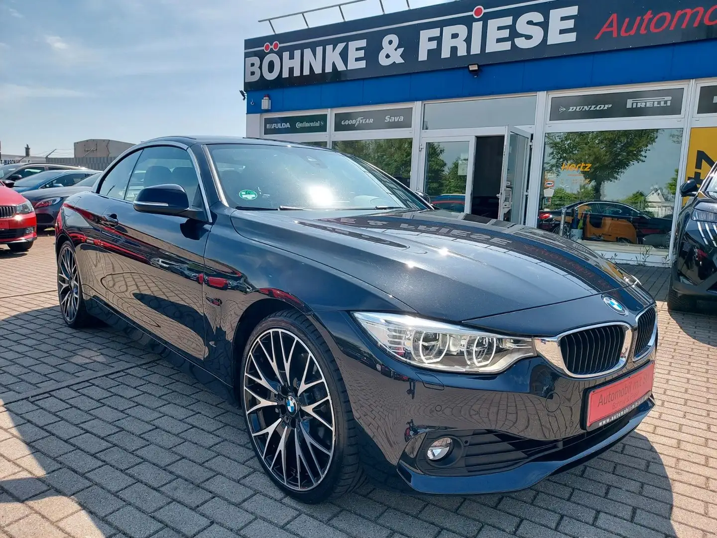 BMW 435 Baureihe 4 Cabrio 435 d xDrive 4x4 HUD AHK Schwarz - 1