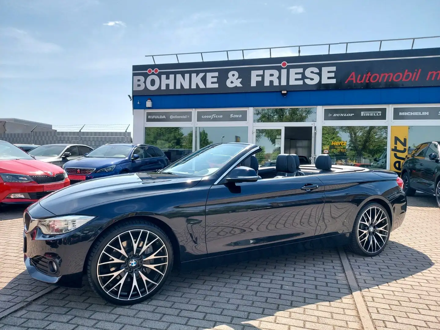 BMW 435 Baureihe 4 Cabrio 435 d xDrive 4x4 HUD AHK Schwarz - 2