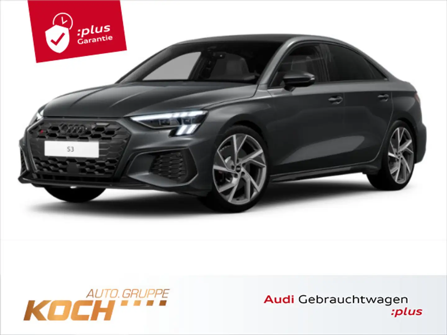 Audi S3 2.0 TFSI q. S-Tronic, Matrix, Pano, Grau - 1
