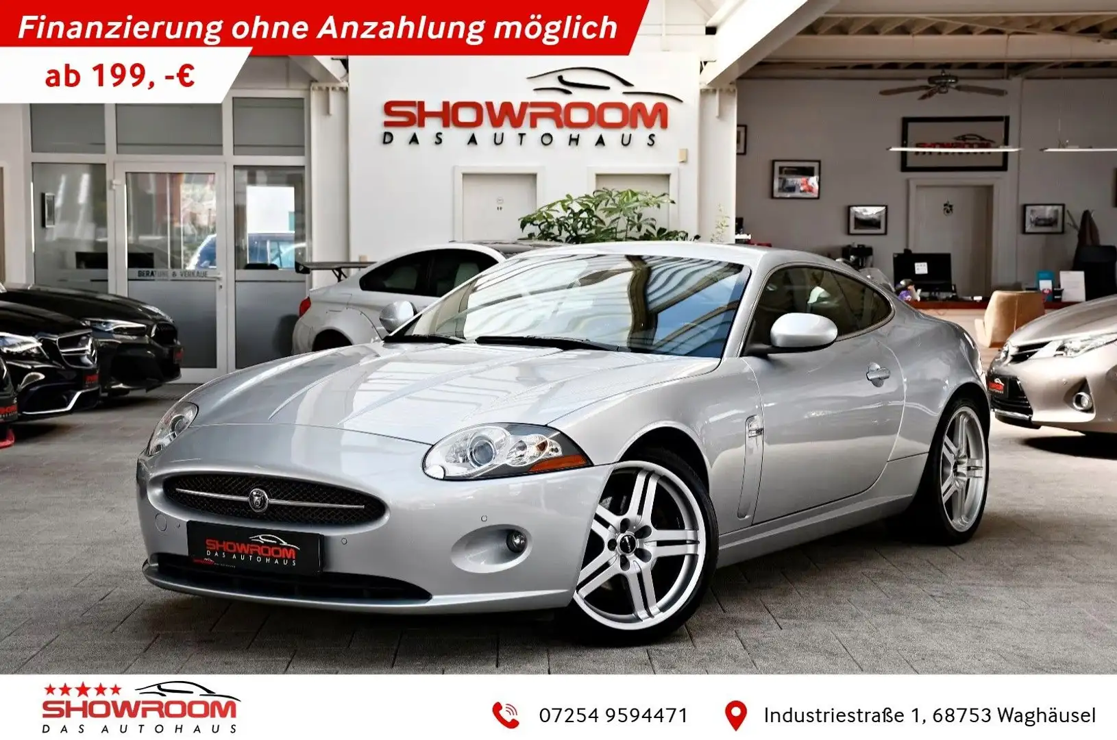 Jaguar XK 4.2 V8 Coupe Luxus-Sport DE FZG Traum-Zustand Silber - 1