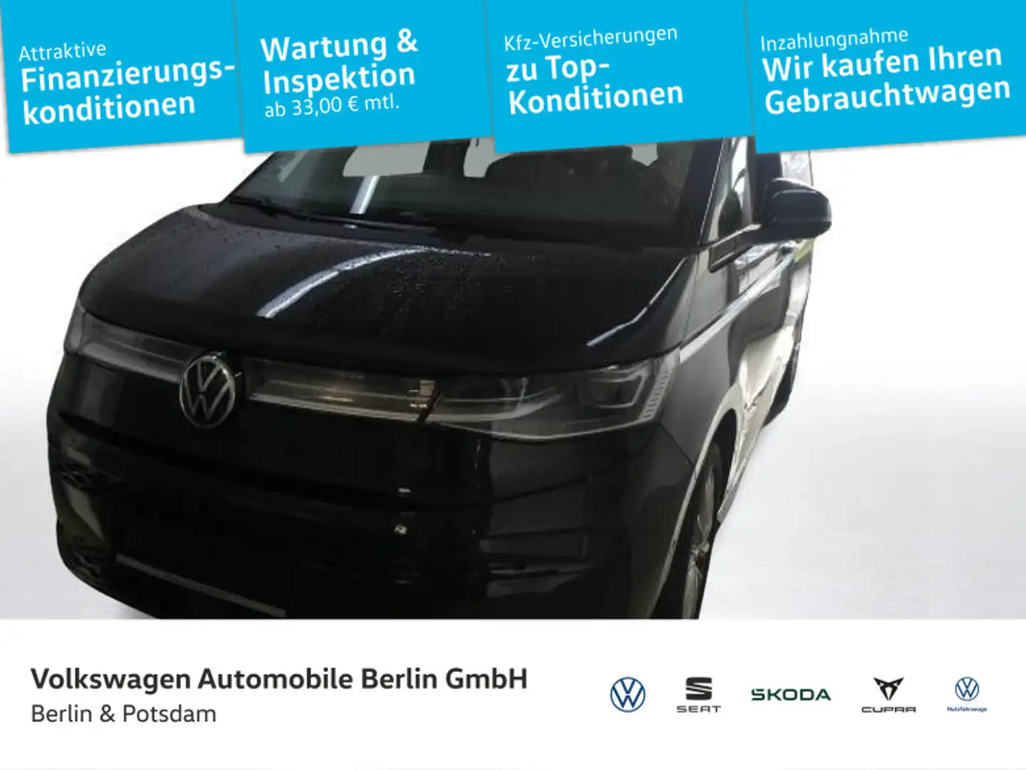 Volkswagen T7 Multivan T2.0 Multivan TSI DSG Style lang Navi S Schwarz - 1