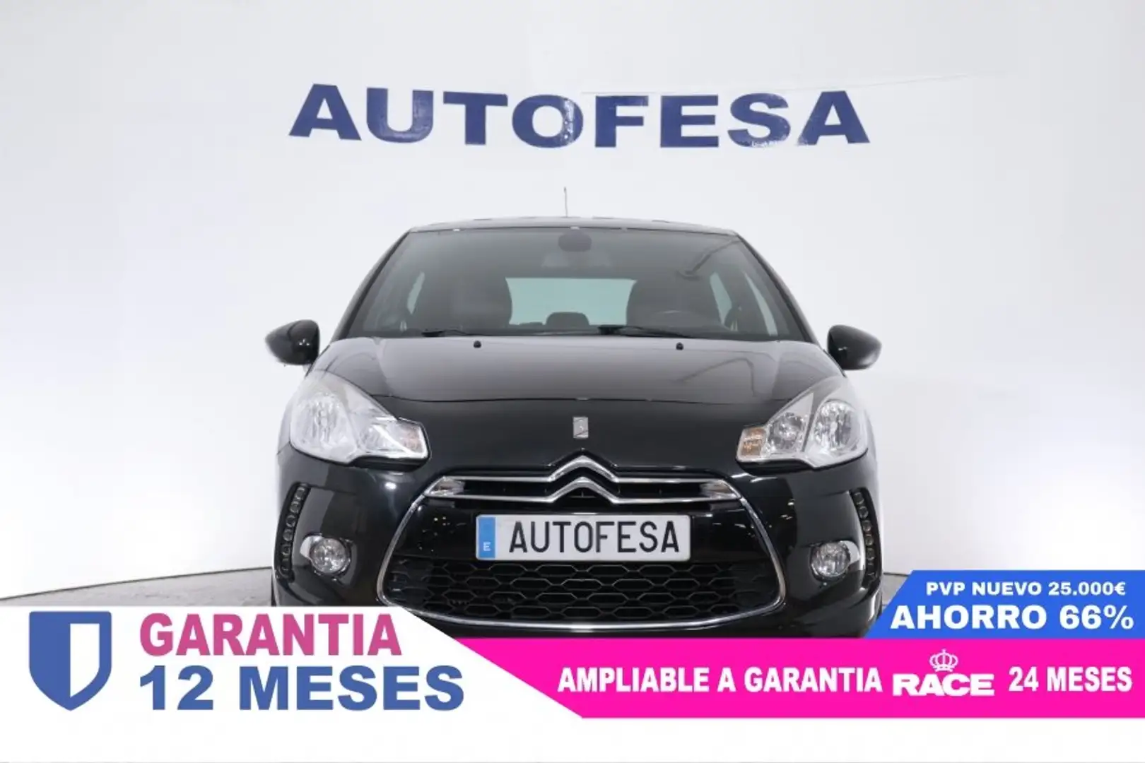 Citroen DS3 1.6 THP 150CV SPORT CHIC 3P # NAVY,CUERO Negro - 2