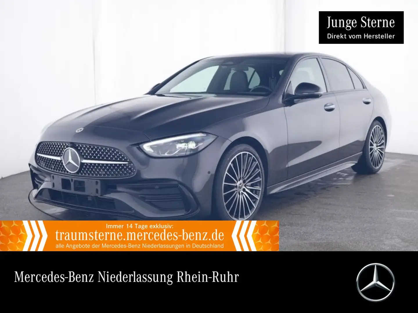 Mercedes-Benz C 200 AMG+NIGHT+360+LED+BURMESTER+19"+TOTW+KEYLESS Grau - 1