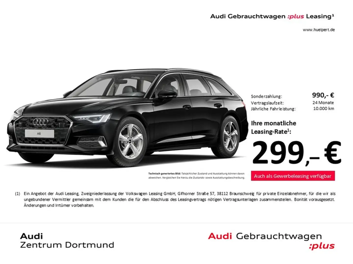 Audi A6 Avant 45 advanced AHK 360°CAM ACC LM18 NAVI+ Schwarz - 1