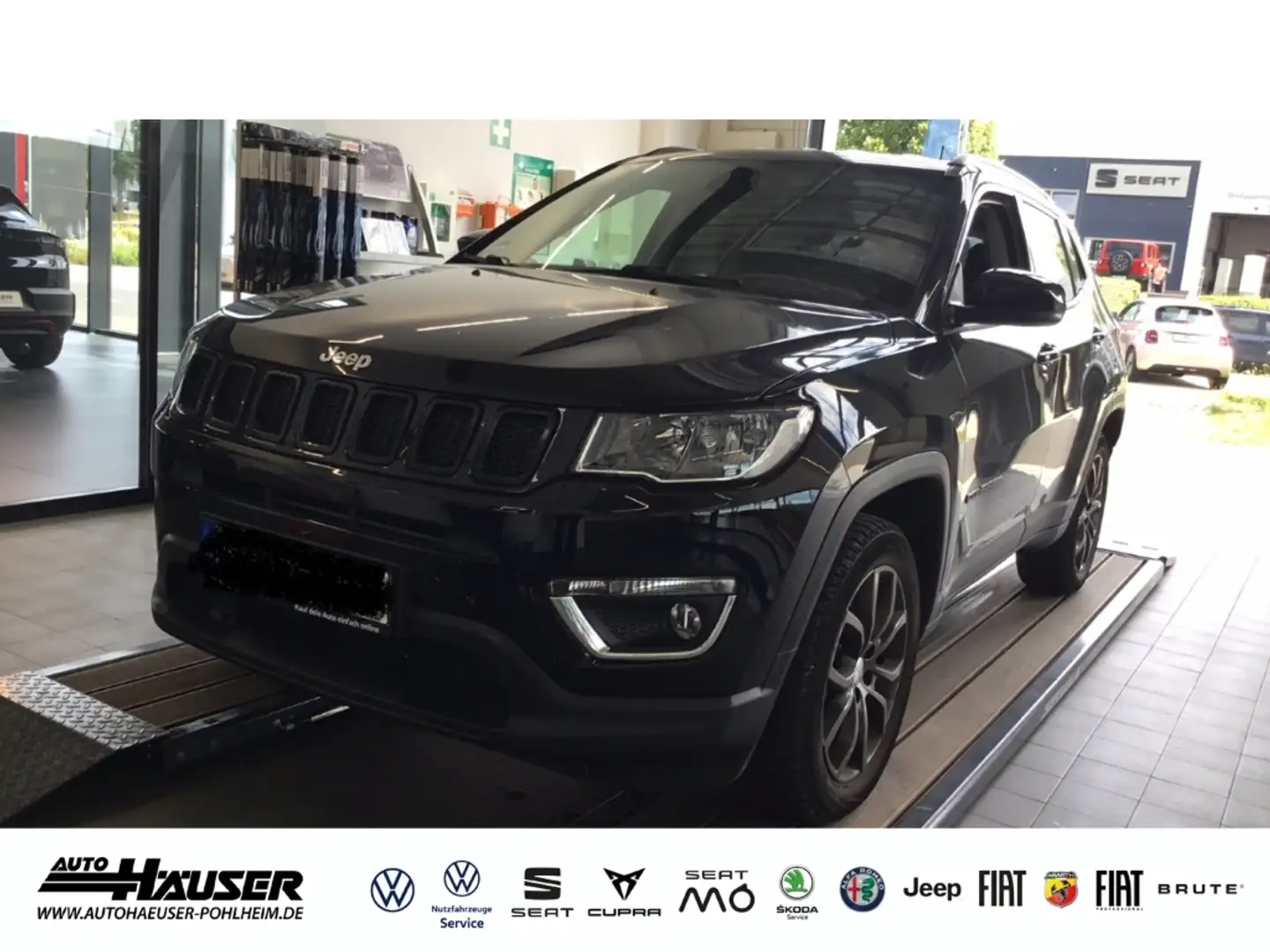 Jeep Compass Longitude 2.0 Multijet 140 4x4 AT9 AHK KLIMA Schwarz - 1