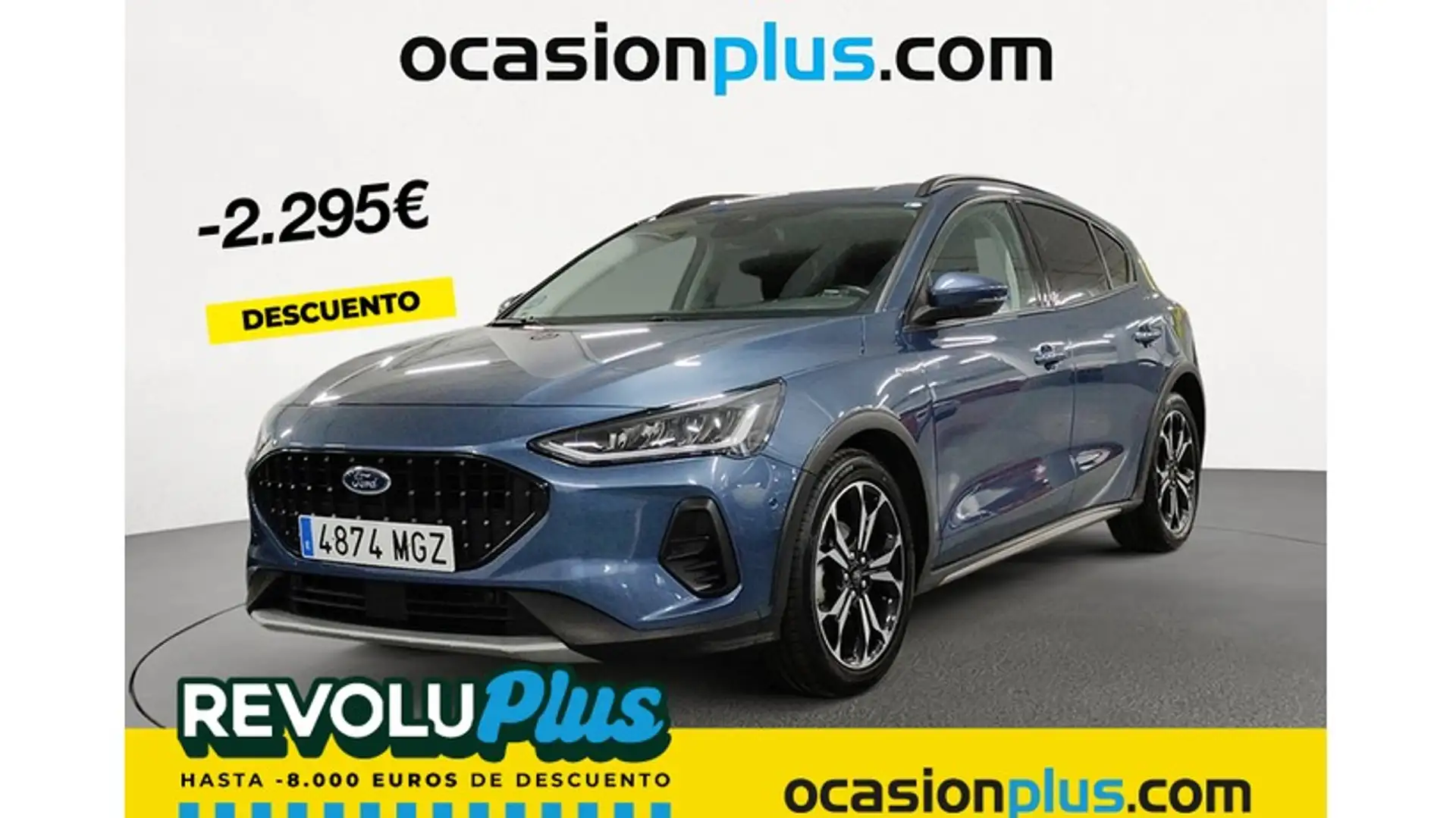 Ford Focus 1.0 Ecoboost MHEV Active 155 Bleu - 1