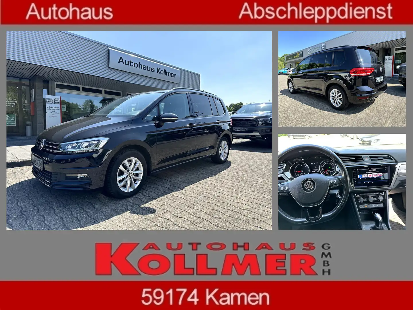 Volkswagen Touran Comfortline DSG*AHK*RFK*Klima Zwart - 1