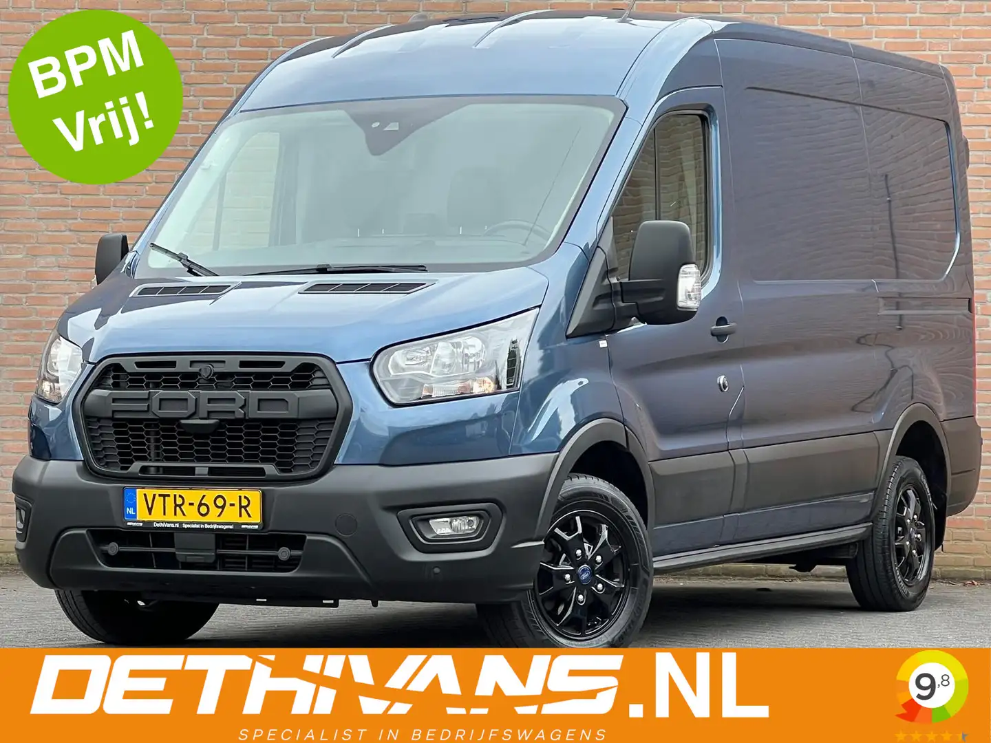 Ford Transit 2.0TDCI 130PK L2H2 EDITION / Camera / Cruisecontro Blauw - 1