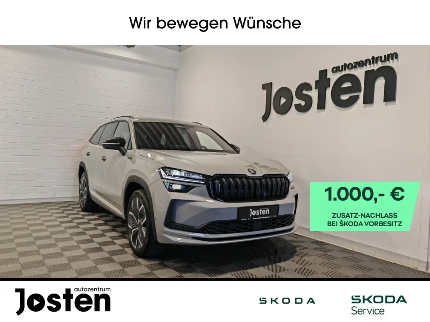 Skoda Kodiaq Sportline 2.0TDI DCC+ Fahrass+ Komfort+ Pano Infot Gris - 1