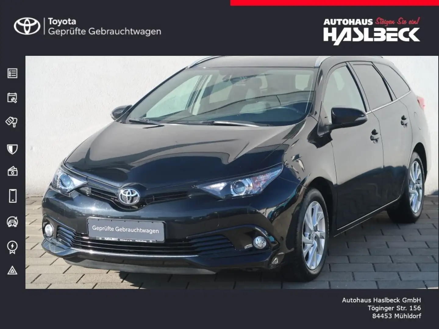 Toyota Auris 1.2 Turbo Touring Sports Team Deutschland Schwarz - 1