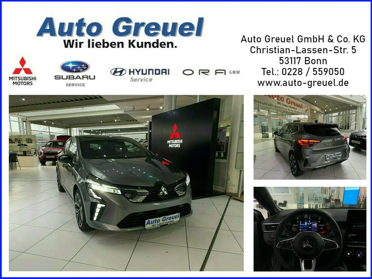 Mitsubishi Colt Edition Hybrid Grau - 1