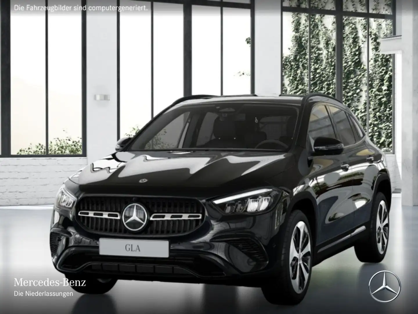 Mercedes-Benz GLA 180 PROGRESSIVE+NIGHT+PANO+360°+LED+TOTW+7G Schwarz - 2