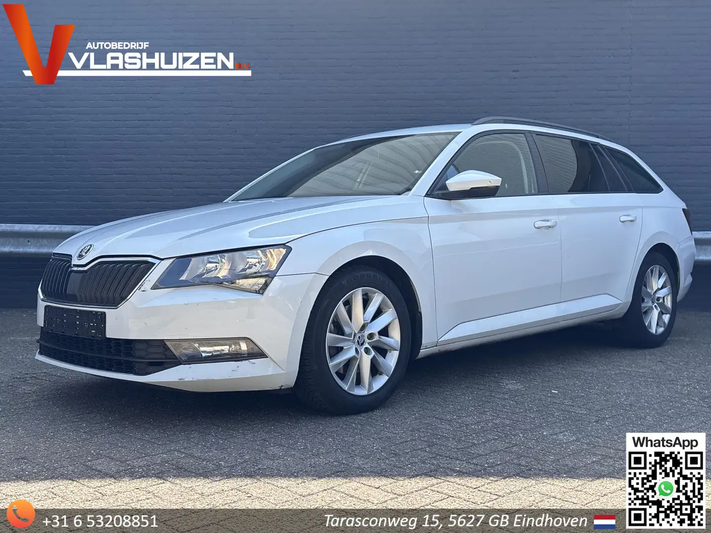 Skoda Superb Combi 1.6 TDI Active Business DSG Automaat | € 7.4 Wit - 1