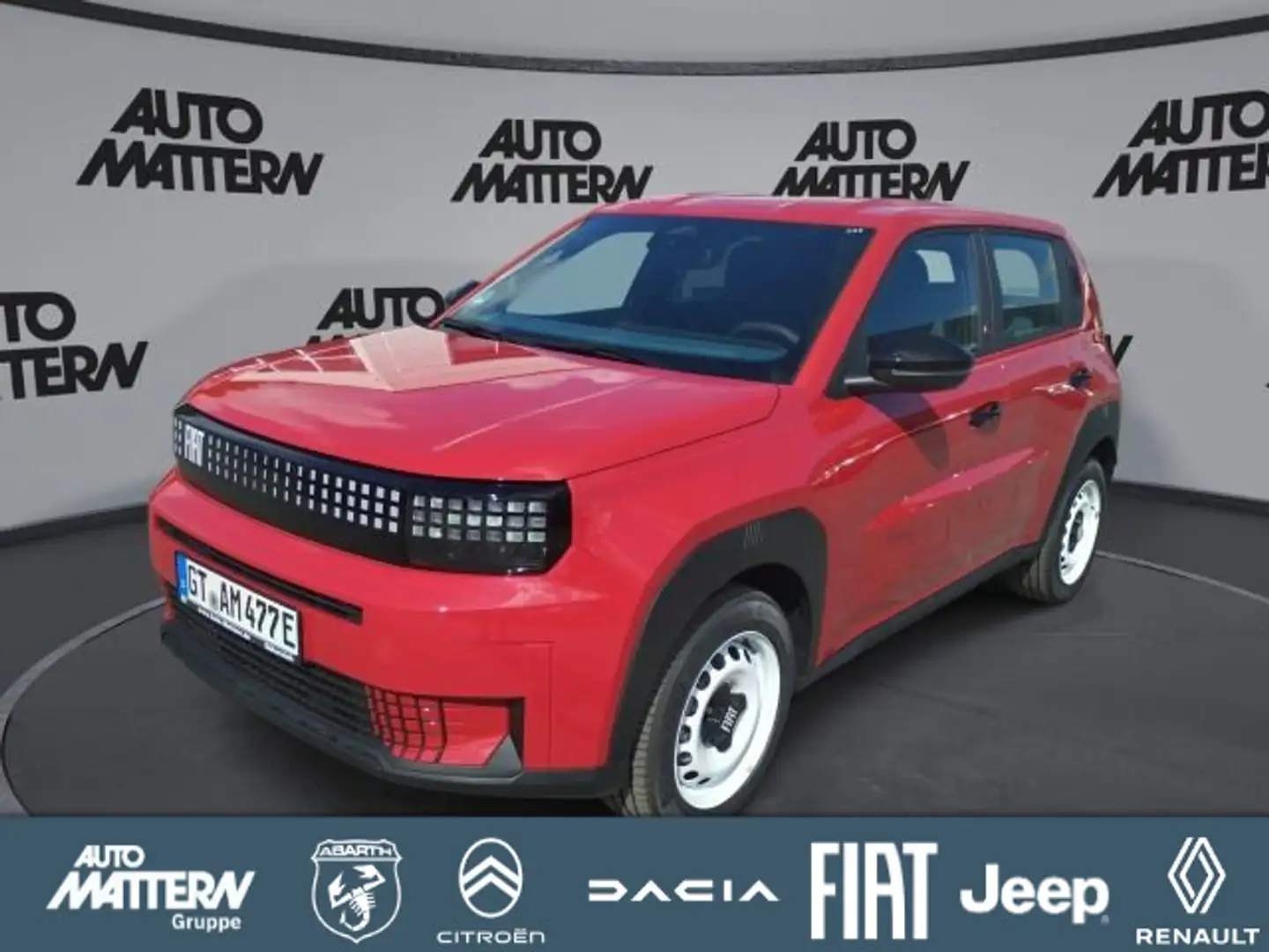 Fiat Red 44kWh CarPlay, PDC 11 KWh Lader Rot - 1