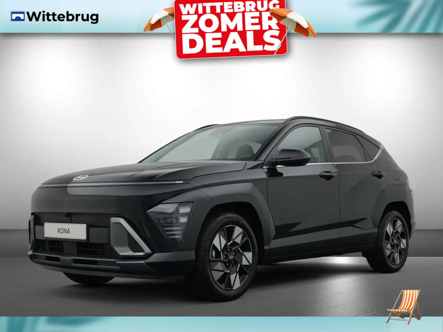 Hyundai KONA 1.6 GDI HEV Premium Met Lederen Bekleding, Stoelve Nero - 1