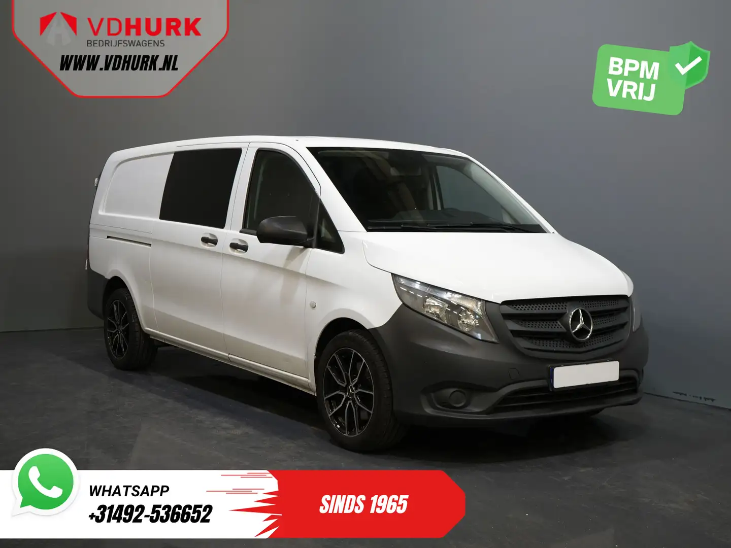 Mercedes-Benz Vito 114 CDI Aut. L3 XL EXPORT ONLY 2x Schuifdeur/ LMV/ Wit - 1