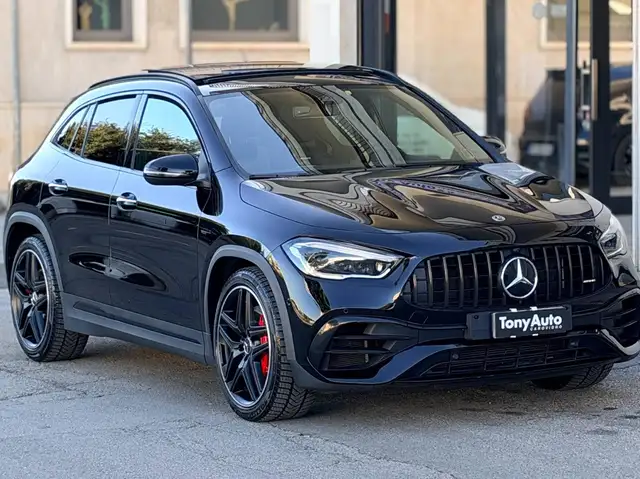 Mercedes-Benz GLA 45 AMG S 4matic TURBO con TETTO APRIBILE,AMG PERFOMANCE,LUCI SOFFUSE,INTERNI IN PELLE AMG,VOLANTE AMG,TELECAMERA ,APPLE CARPLAY