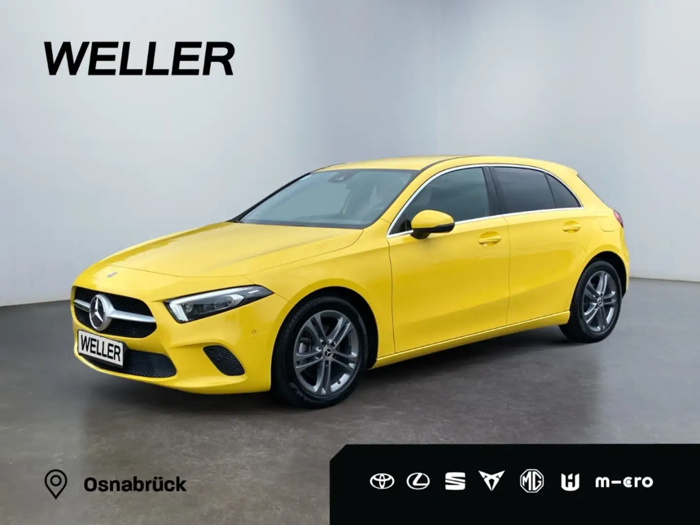 Mercedes-Benz A 200 d 8G Progressive *Multibeam*AHK*PDC*SHZ*Premium* Żółty - 1