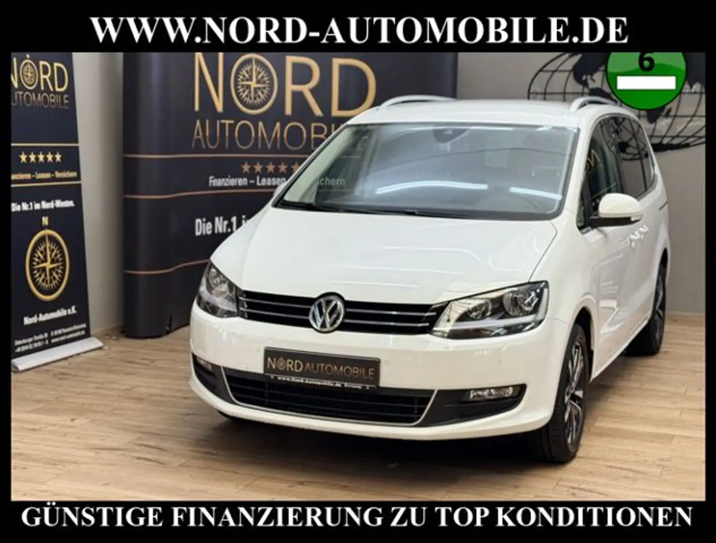 Volkswagen Sharan 1.4 TSI United DSG 7-Sitzer/Kamera/Navi United Weiß - 1