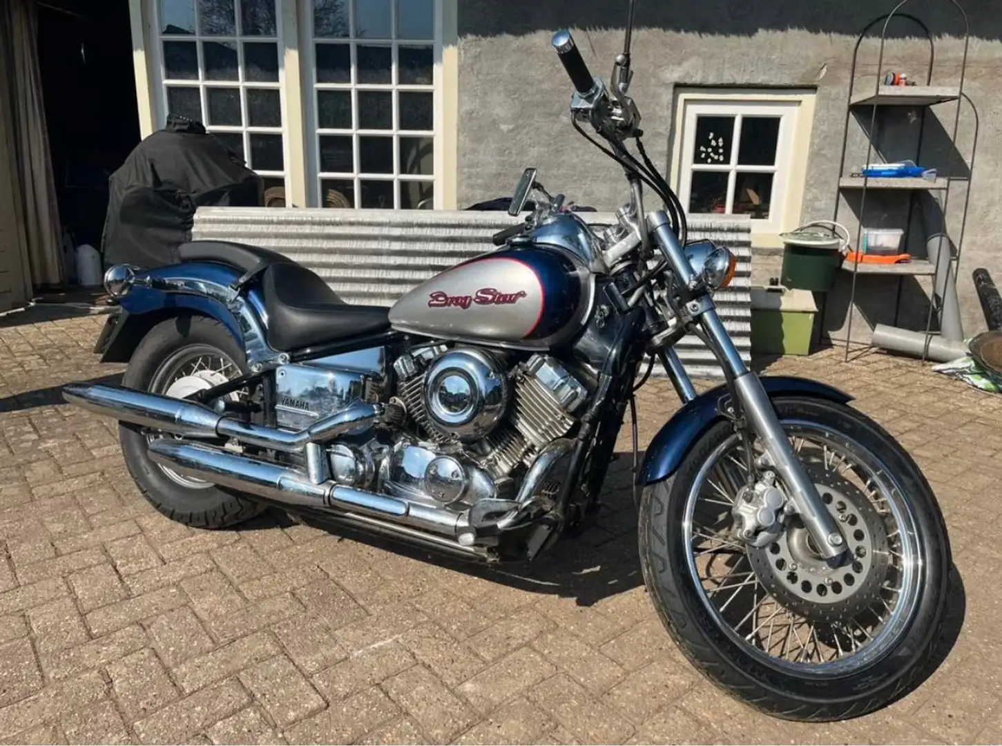 Yamaha XVS 650 Blauw - 2