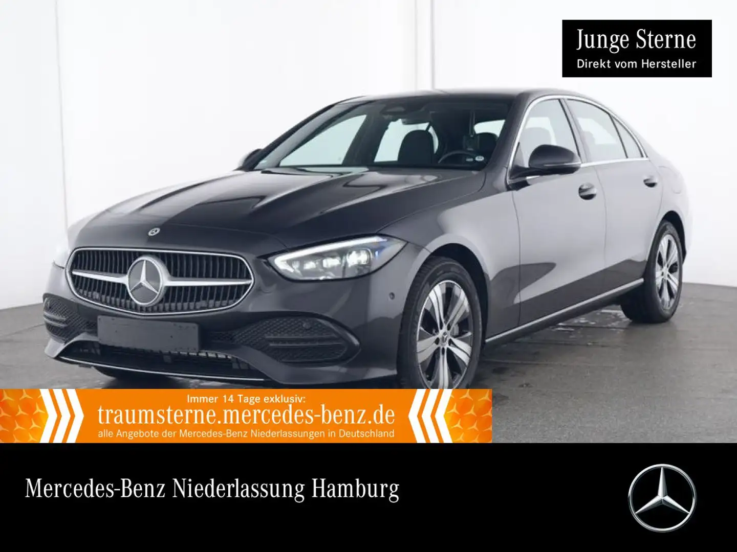 Mercedes-Benz C 300 de 4M AVANTG+PANO+BURMESTER+KAMERA+TOTW+9G Grau - 1