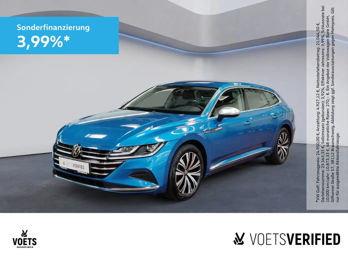 Volkswagen Arteon Shooting Brake Elegance 2.0 TSI DSG RearView+AH... Modrá - 1