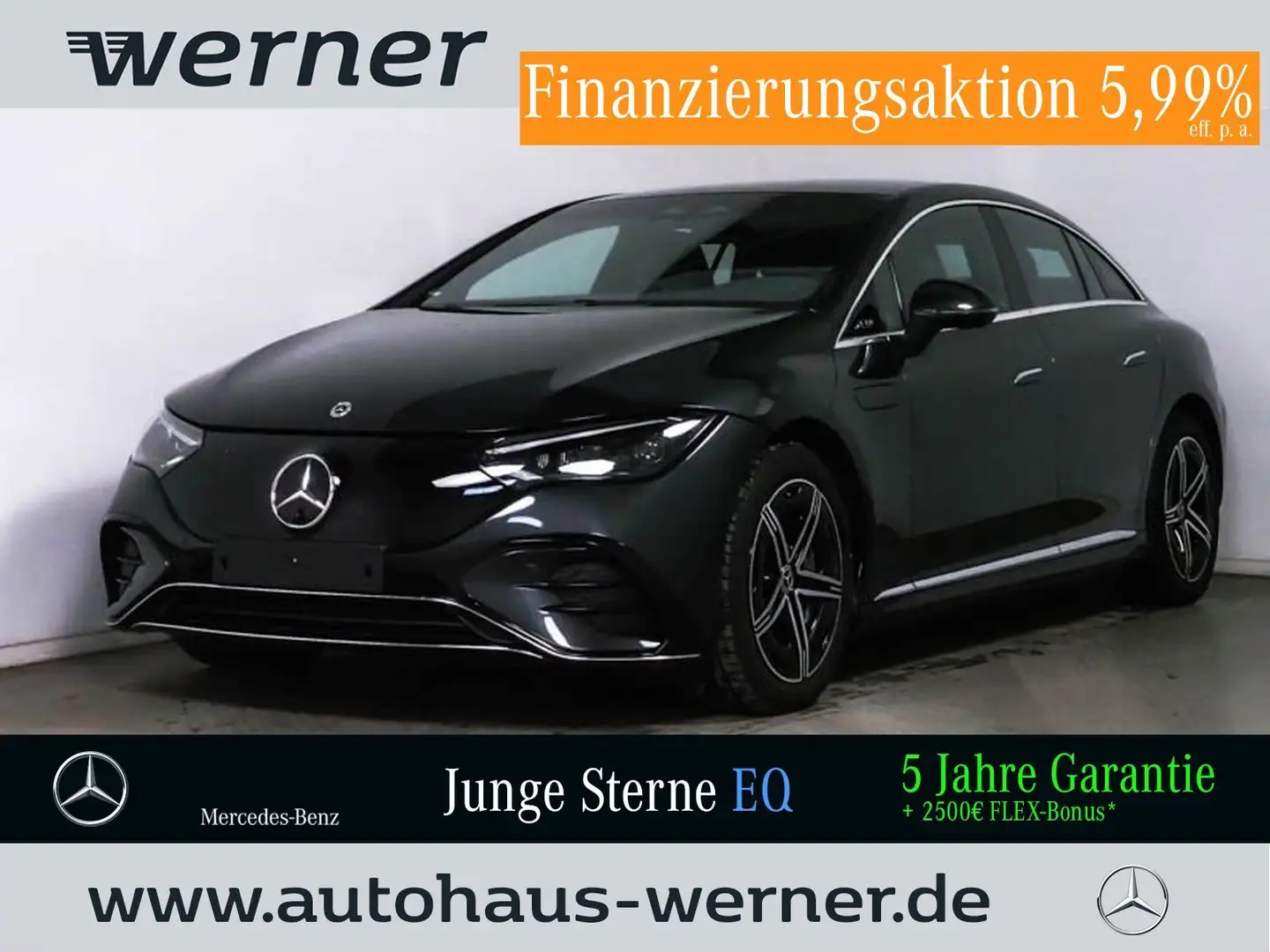 Mercedes-Benz EQE 500 4M AMG-PREM+ HYPERS AHK AIRMATIC 4,5°HAL Gris - 1