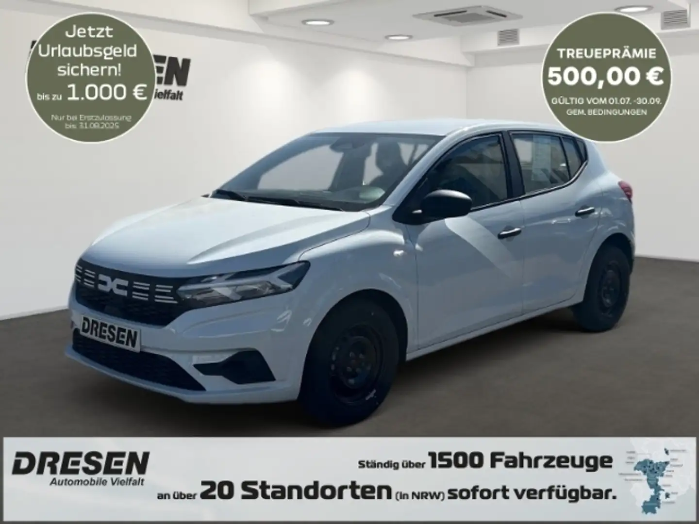 Dacia Sandero Essential TCe 90 *Klima*LED*Tempomat*uvm. Wit - 1