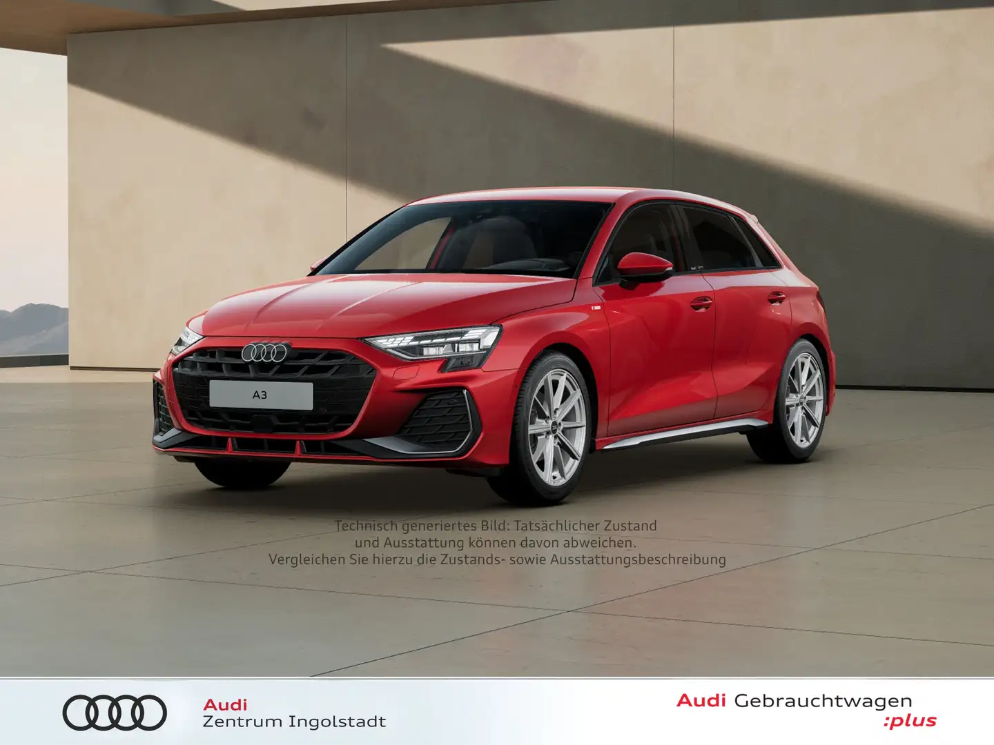 Audi A3 Sportback 35 TFSI S line LED NAVI ACC KAM 18" Rosso - 2