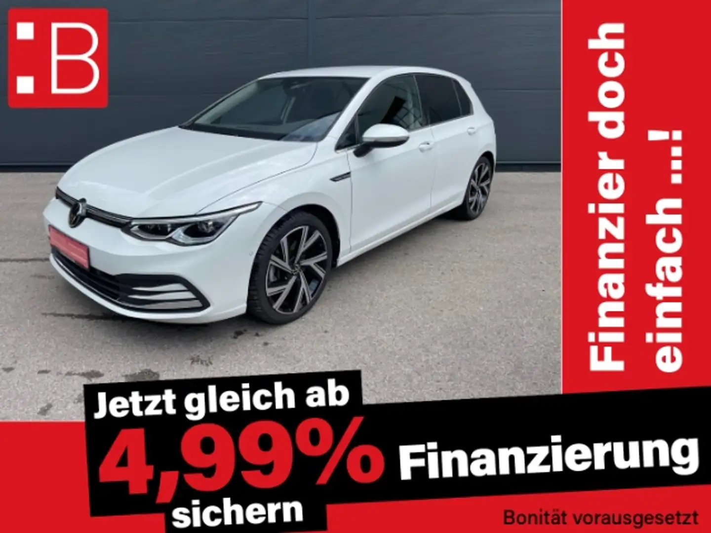 Volkswagen Golf 8 2.0 TSI DSG Style ACC NAVI AHK IQ.LIGHT KAMERA P Weiß - 1