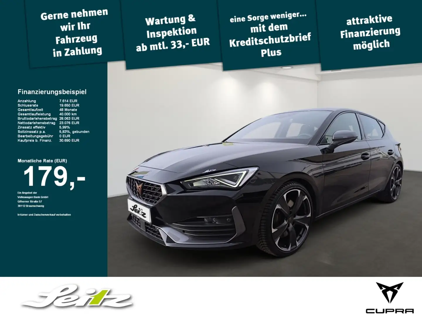 CUPRA Leon 2.0 TSI VZ *BEATS*LED*NAVI*KAMERA* Czarny - 1
