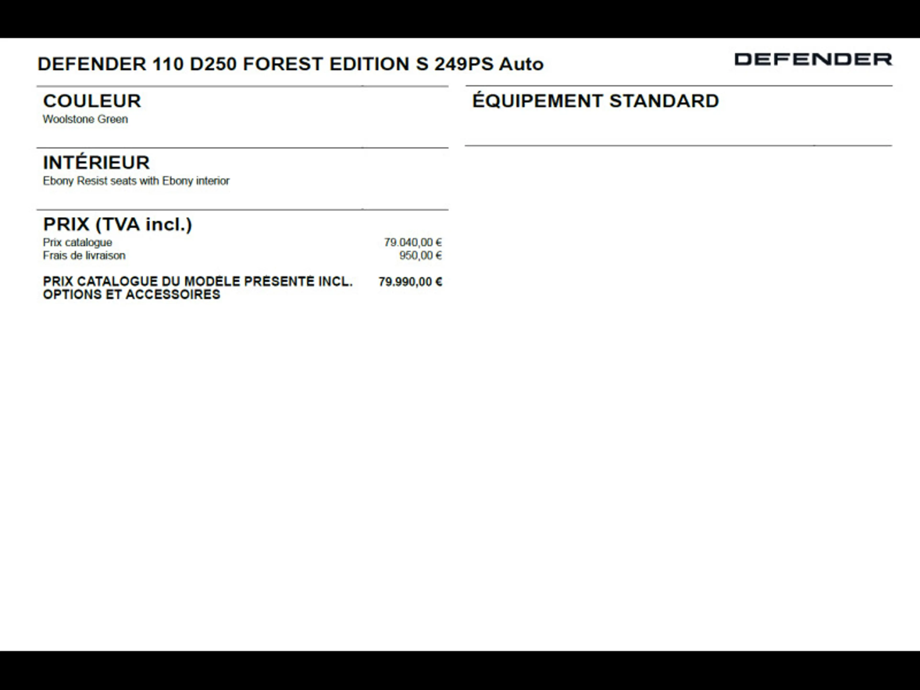 Land Rover Defender 110 D250 S Forest Edition — photo 6
