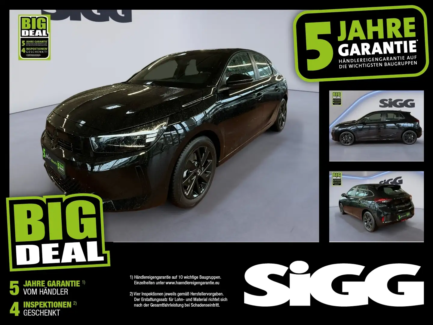 Opel Corsa F 1.2 Turbo Yes Facelift, LED, Klima Schwarz - 1