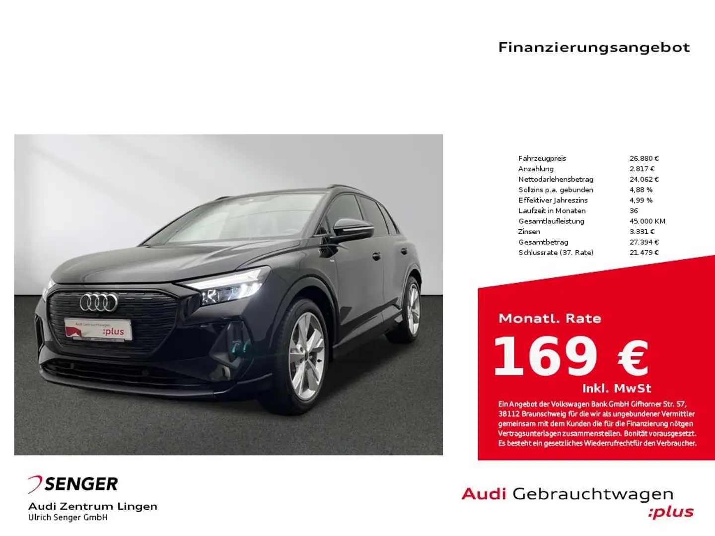 Audi Q4 e-tron 35 MMI LED Sitzheizung Optik-Paket Noir - 1