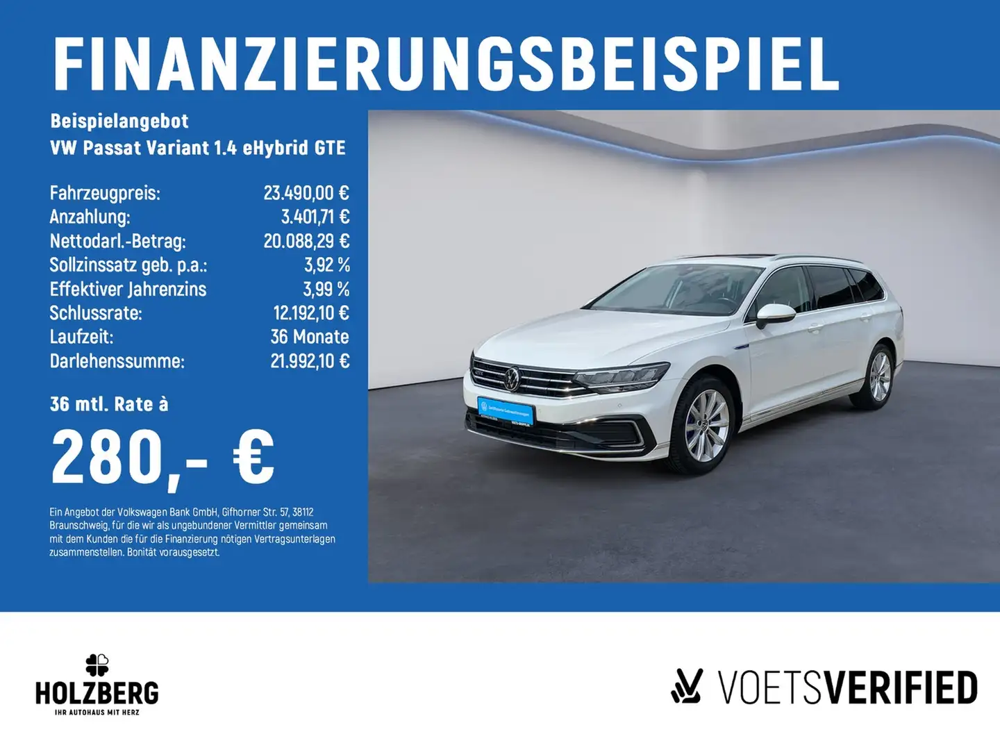 Volkswagen Passat Variant 1.4 eHybrid GTE PANO+AHK+NAVI Bianco - 2