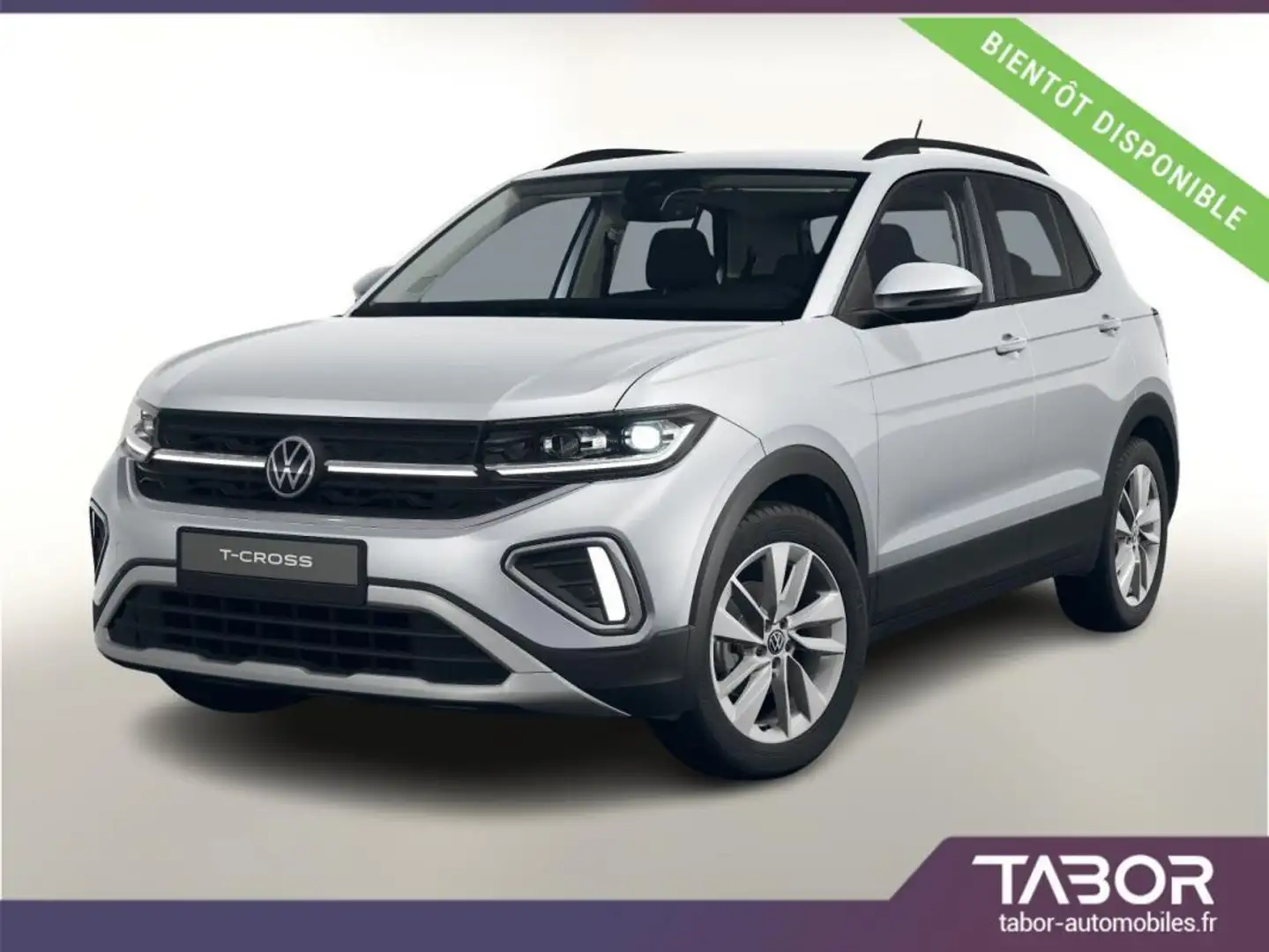 Volkswagen T-Cross 1.0 TSI 115 DSG IQ.Light 17p Argent - 1