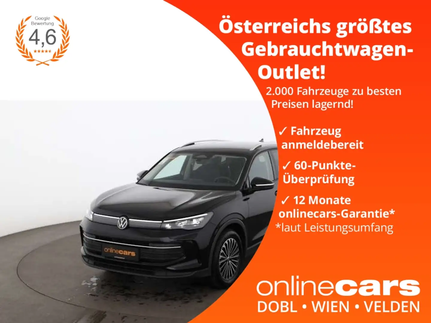 Volkswagen Tiguan 1.5 eTSI Life Aut LED AHK RADAR NAVI R-CAM Noir - 1