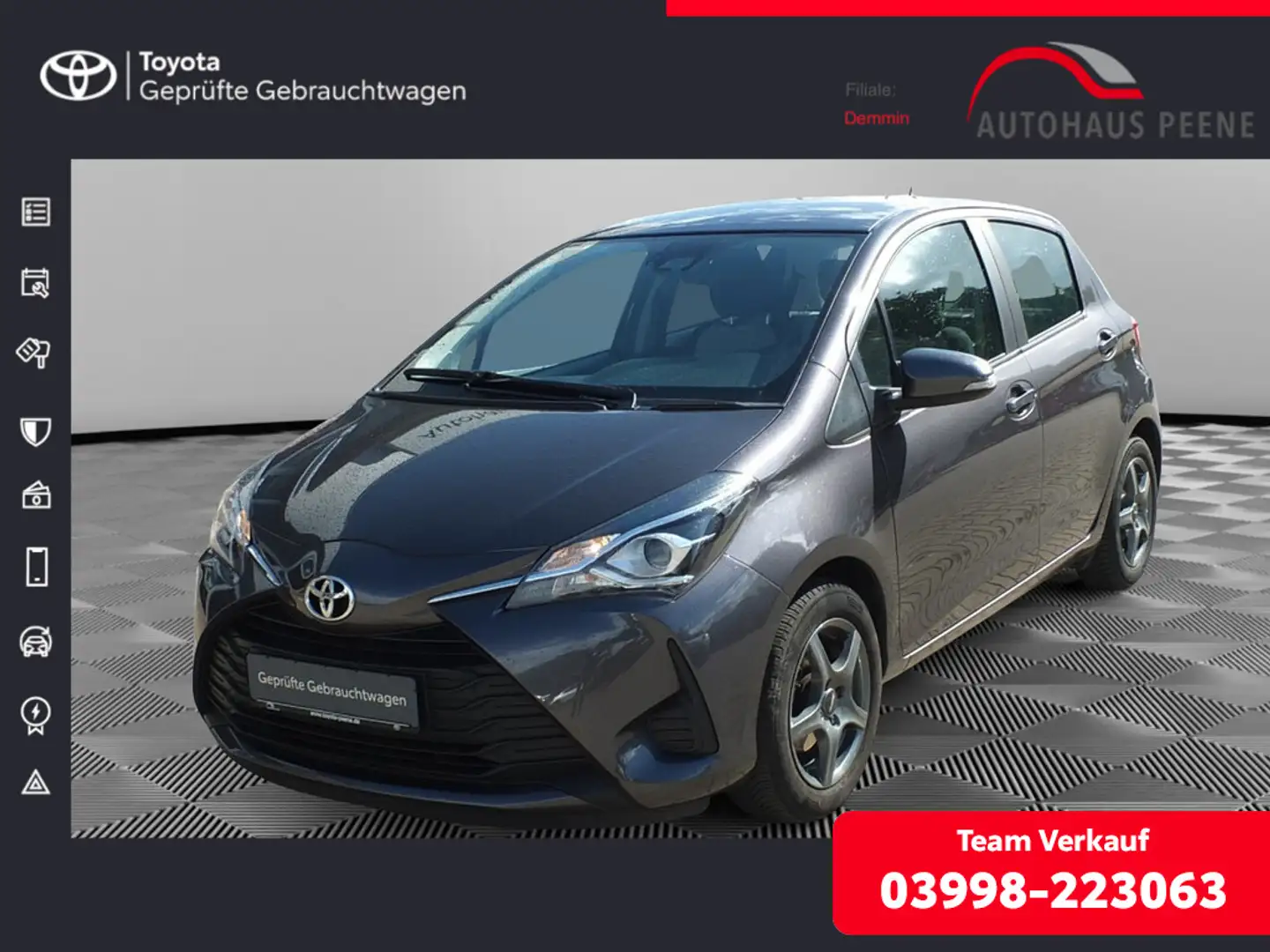 Toyota Yaris 1.0 Comfort Grau - 1