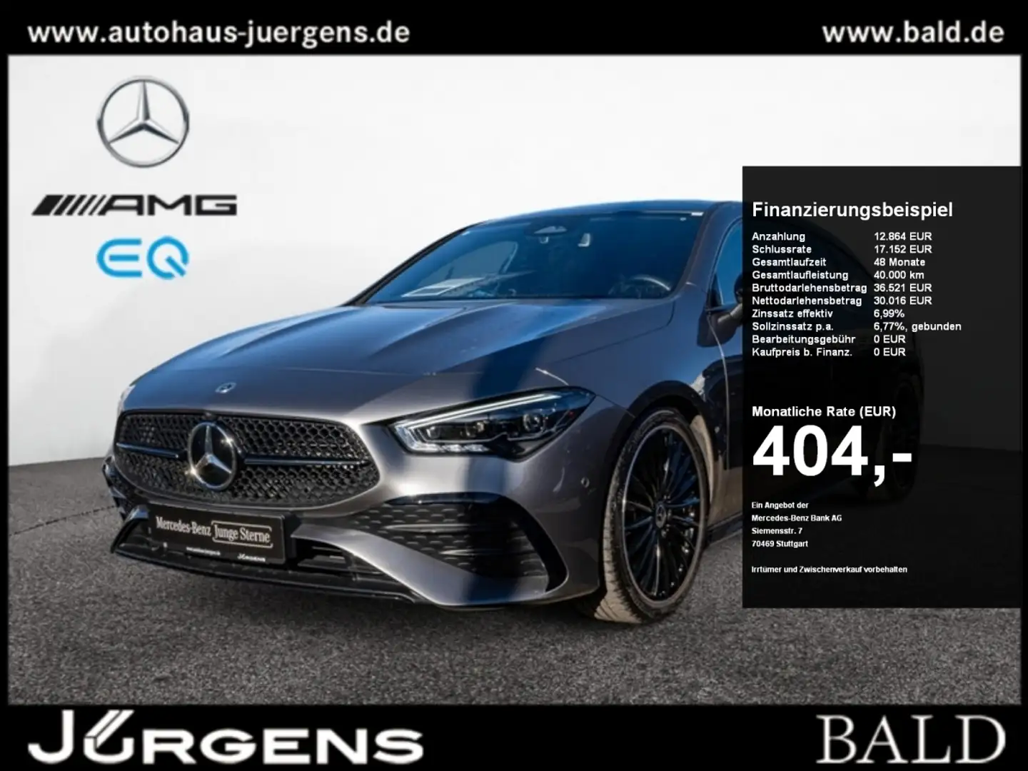 Mercedes-Benz CLA 250 4M SB AMG-Sport/ILS/Cam/Pano/Night/GUARD Gri - 1