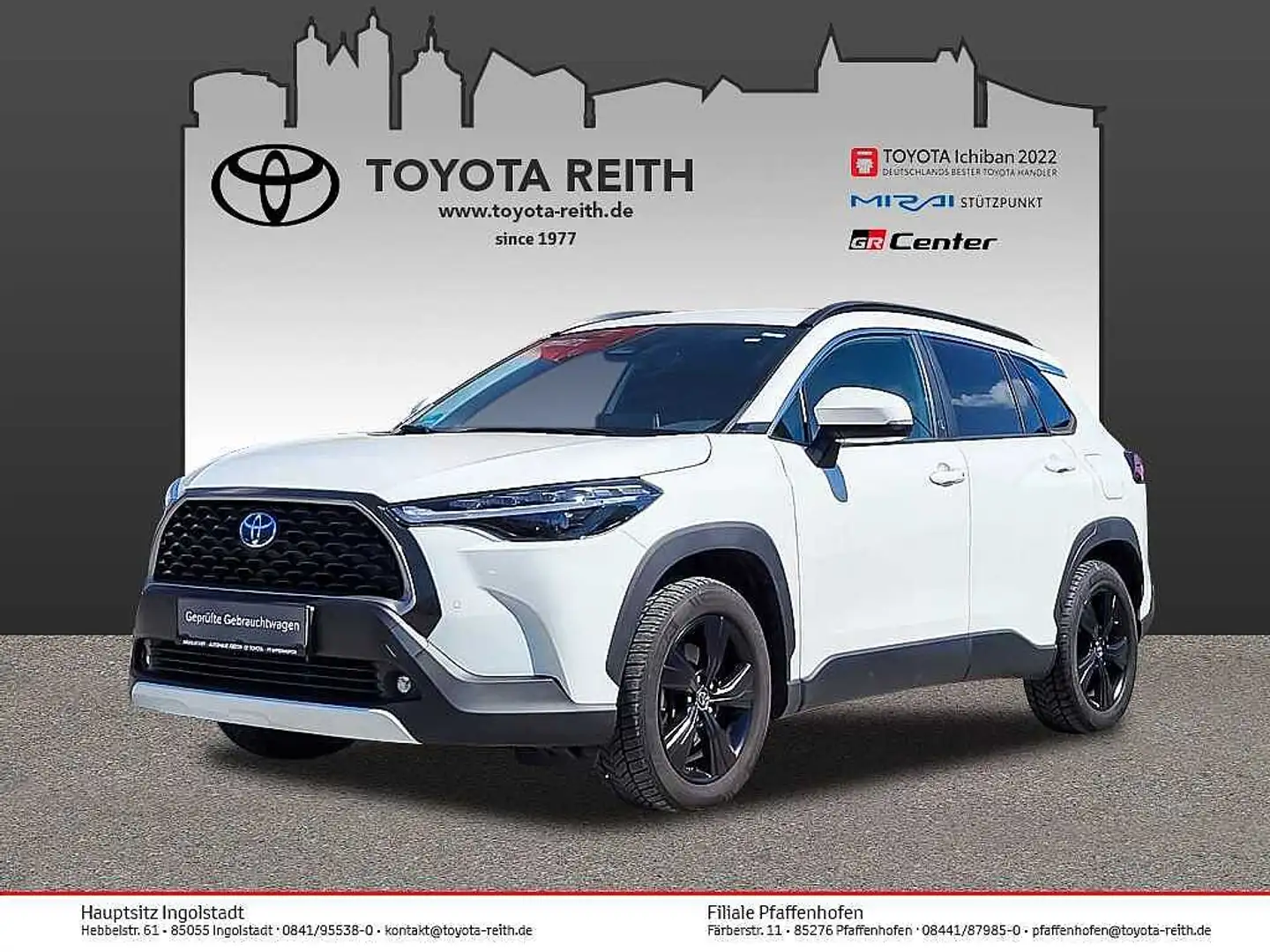 Toyota Corolla Cross Hybrid 2.0 VVT-i Team Deutschland White - 1