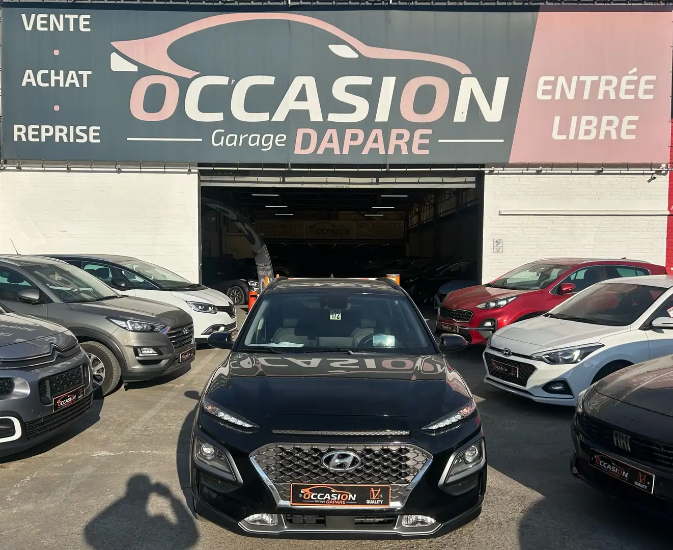 Hyundai KONA HYBRID 1.6 GDi 141CV - B.AUTO - FULL OPTIONS Noir - 1