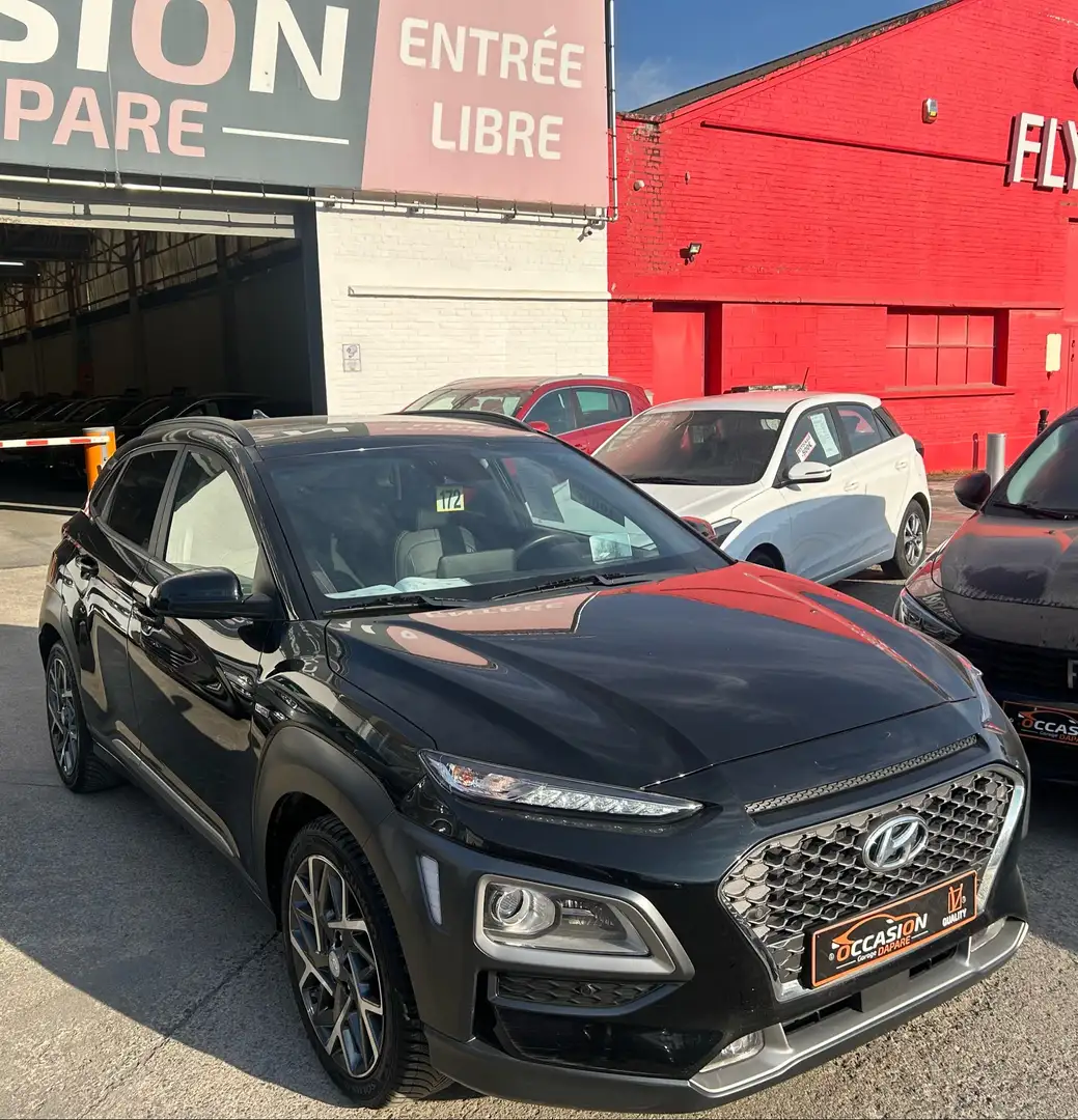 Hyundai KONA HYBRID 1.6 GDi 141CV - B.AUTO - FULL OPTIONS Noir - 2