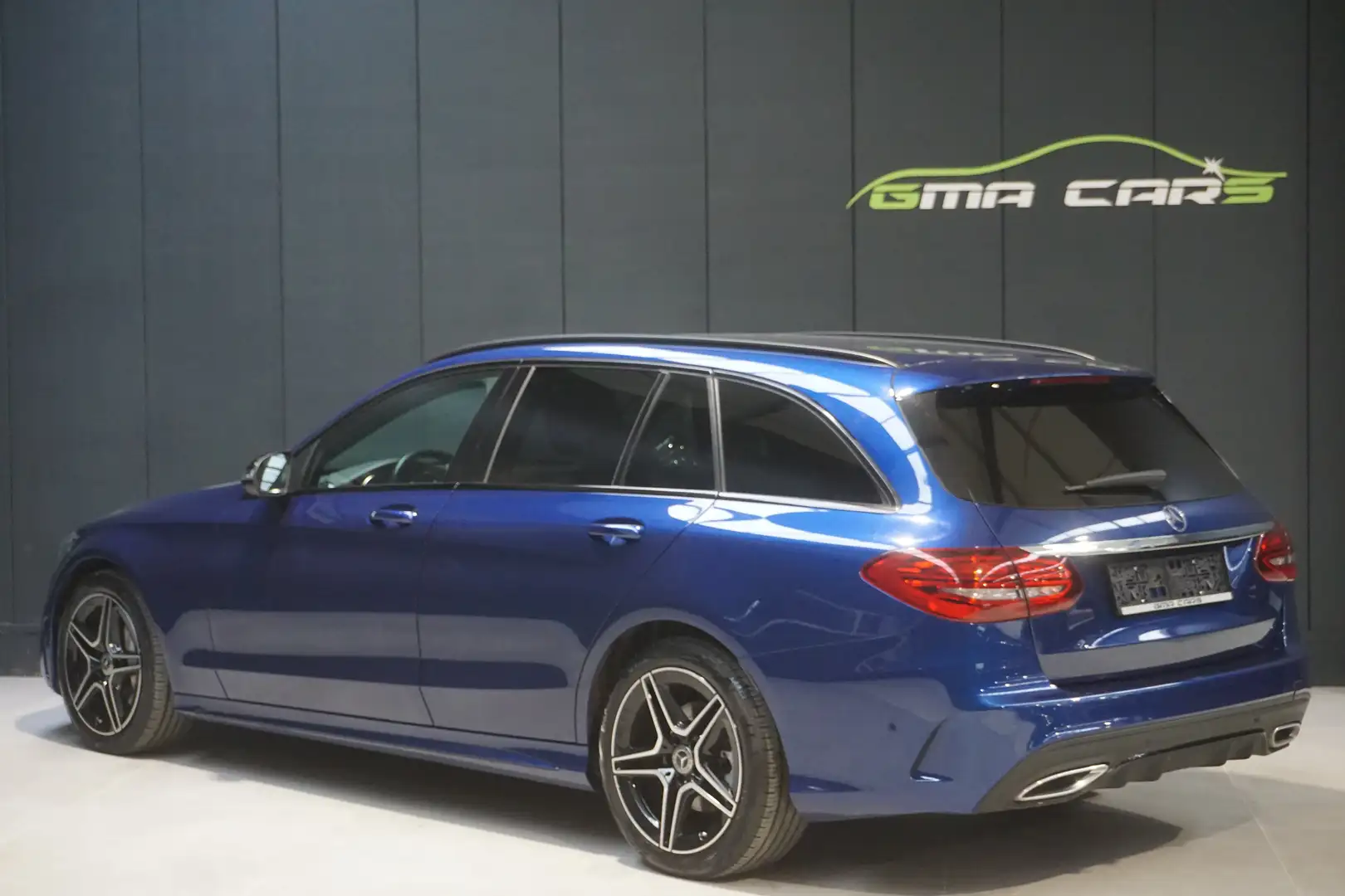 Mercedes-Benz C 200 d AMG Pack Automaat-Navi-H.Leder-Led-Cam-Garantie Blauw - 2