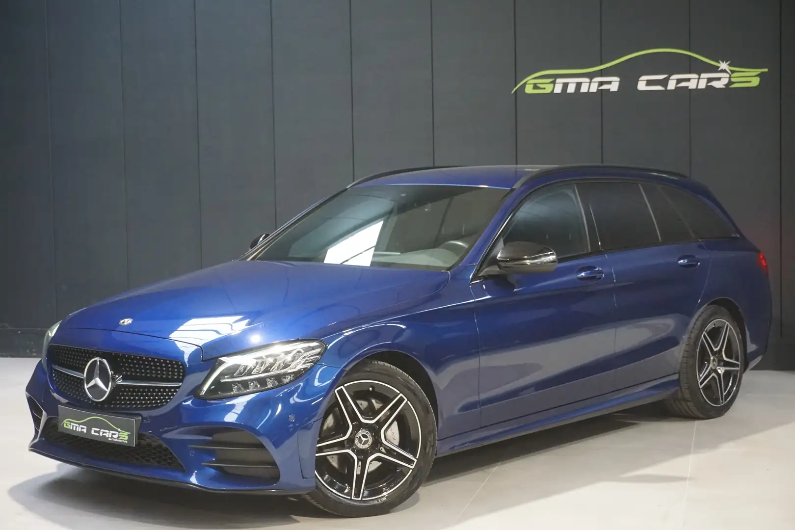Mercedes-Benz C 200 d AMG Pack Automaat-Navi-H.Leder-Led-Cam-Garantie Blauw - 1
