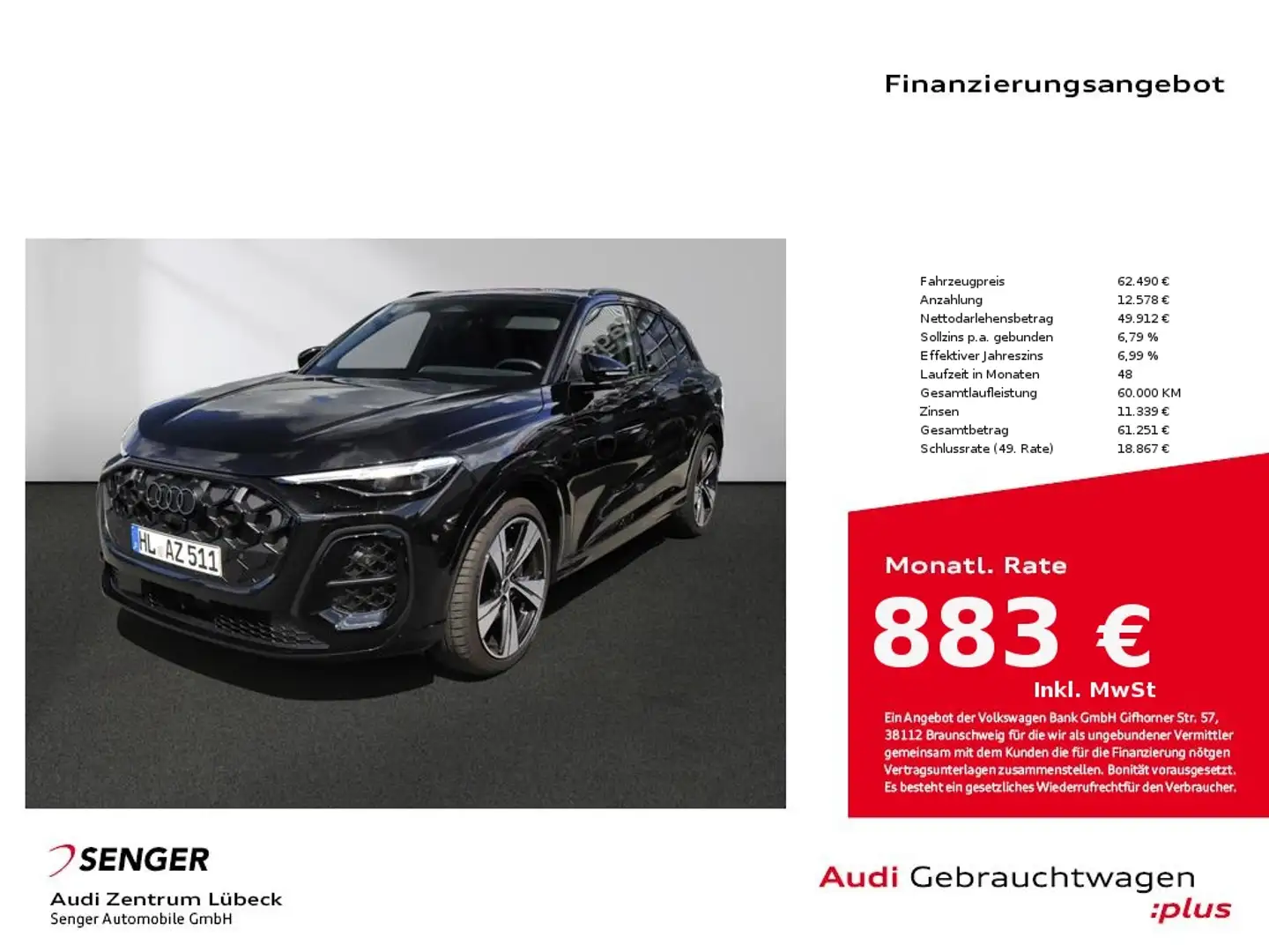Audi Q5 SUV TDI quattro edition one MMIexperience pro Schwarz - 1