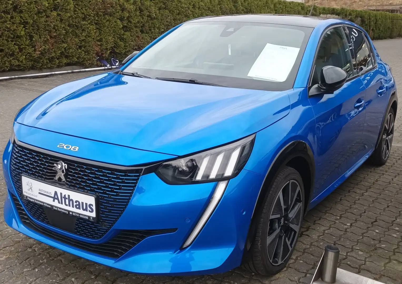 Peugeot 208 GT Pack Elektro 136 (SOH 92,9 %) 8 fach Alu Bleu - 1