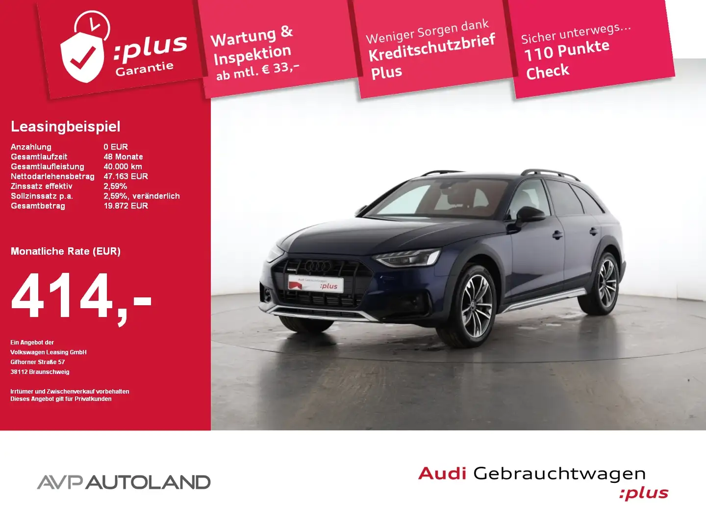 Audi A4 allroad 45 TFSI quattro S tronic AHK |MATRIX Bleu - 1